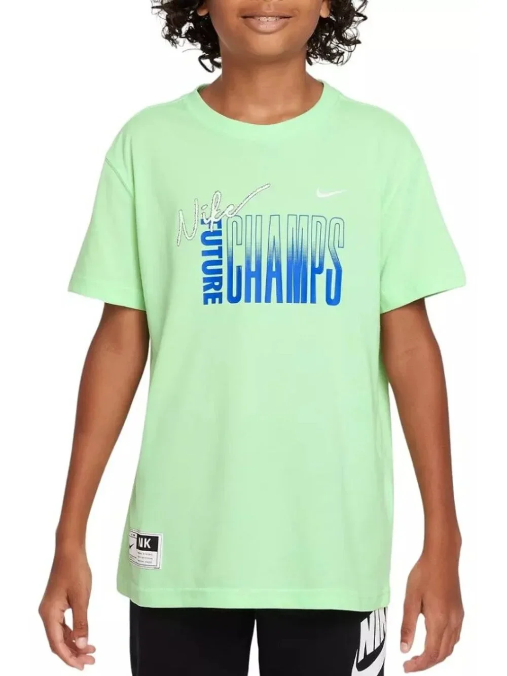 NWT Nike Future Champs T-Shirt Youth Sz L Vapor Green Dri Fit Short Sleeve